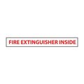 National Marker Co Fire Safety Sign - Fire Extinguisher Inside - Vinyl M286P